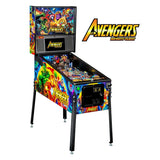 Fliper Avengers: Infinity Quest pinball machine by Stern, featuring colorful Marvel superheroes and action-packed design.