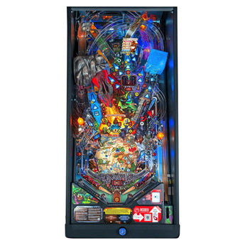 Fliper Stern Dungeons & Dragons: The Tyrant's Eye pinball machine featuring vibrant artwork and intricate gameplay details.
