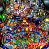 Fliper Stern Avengers: Infinity Quest premium edition pinball machine gameplay with colorful Marvel graphics.