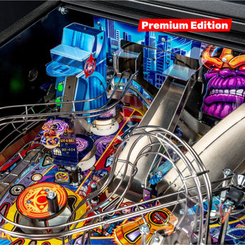 Fliper Stern Avengers: Infinity Quest Premium Edition pinball machine with vibrant graphics and intricate design.