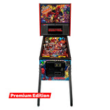 Fliper Deadpool Premium Edition pinball machine with vibrant graphics and detailed playfield design.