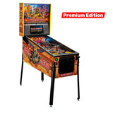 Fliper Stern Iron Maiden pinball machine Premium Edition showcasing vibrant artwork and game features.
