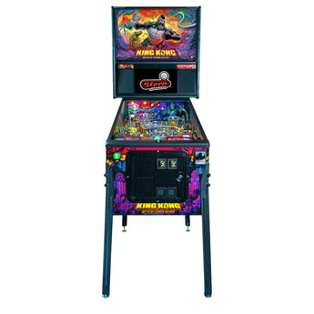 Fliper Stern King Kong: Myth Of Terror Island pinball machine featuring vibrant art and gameplay elements.