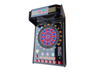 Euroclas & Co. d.o.o. Cyberdine Spider wall-mounted electronic dartboard with LED displays and red-blue target segments