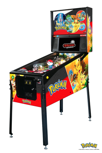 Fliper Stern Pokémon pinball machine featuring colorful Pokémon characters and engaging gameplay.