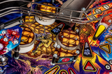 Fliper Stern Iron Maiden pinball machine playfield featuring vibrant artwork and interactive components.