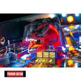 Fliper Stern Dungeons & Dragons: The Tyrant's Eye game featuring a detailed dragon figure and vibrant LED lights.