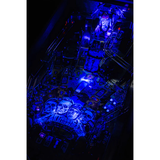 Fliper Stern Metallica Remastered game table with blue lighting and iconic artwork of the band.