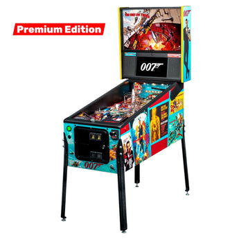 Fliper Stern James Bond 007 pinball machine, Premium Edition with vibrant graphics and action theme.