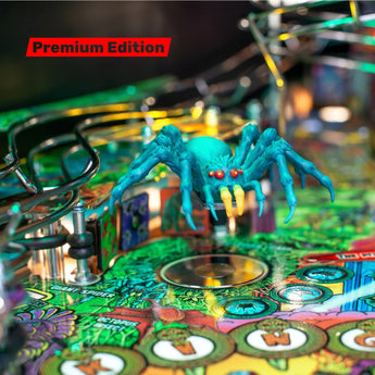 Fliper Stern King Kong: Myth Of Terror Island Premium Edition featuring a colorful spider on the playfield.