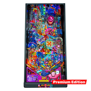 Fliper Stern The Uncanny X-Men pinball machine playfield showcasing vibrant graphics and design in Premium Edition.
