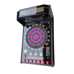 Euroclas & Co. d.o.o. Cyberdine Spider wall-mounted electronic dartboard with LED displays and red-blue target segments
