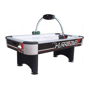 Euroclas & Co. d.o.o. Buffalo Hurricane 7 ft air hockey table with a high-gloss surface and electronic scoreboard.