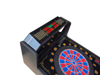 Euroclas & Co. d.o.o. Cyberdine Spider wall-mounted electronic dartboard with red and blue tournament target