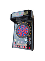 Euroclas & Co. d.o.o. Cyberdine Spider professional wall-mounted electronic dartboard with LED display and coin slot.