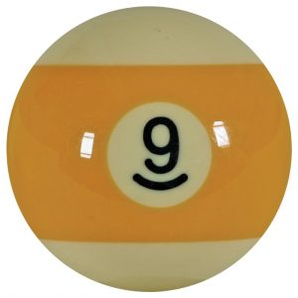 Biljard krogla Rumena 9 prazna