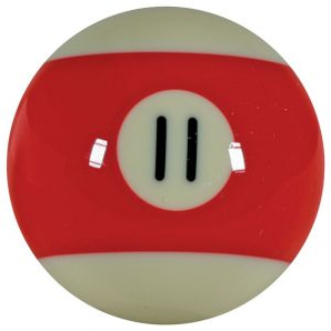 Biljard krogla Rdeča 11 prazna