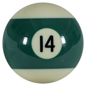 Biljard krogla Zelena 14 prazna