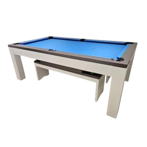 Biljard miza Parsons 7ft belo-siva