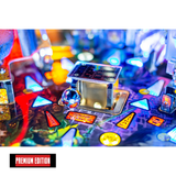 Fliper Stern Dungeons & Dragons: The Tyrant's Eye game playfield featuring lights and elements in vivid colors.