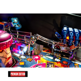 Fliper Stern The Uncanny X-Men premium edition with colorful playfield features and robotic hand.